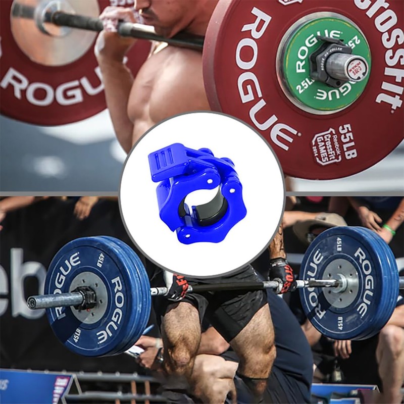Tioamy Barbell Clamps Dumbbell Spinlock Collars Clips for Standard Weight