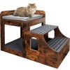 SEPTBOT Cat Window Perch with Removable Stairs, Large Pet Bunk