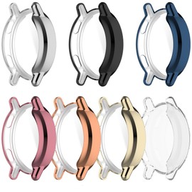 Protective Case Intended for Garmin vivoactive 5 Health and Fitness GPS Smartwatch Accessories Shell Cover, Screen Protector Full-Coverage Bumper Smart Watch Case for Garmin vivoactive5 (All 7pcs)