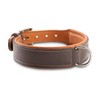 Jack & Russell Amy Premium Leather Dog Collar Brown Amy