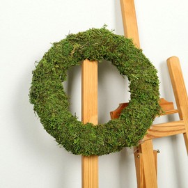 IMIKEYA Decorative Moss Wreath, Artificial Christmas Moss Wreath, 30 cm, Green, Decorative Wreath, Door Wreath, Christmas Wreath for Door, Wall, Party, Wedding