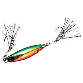 Hayabusa FS416 Jack Eye Grokki Metal Jig, 1.1 oz. (30 g), #4 UV Red-Green-Gold FS416
