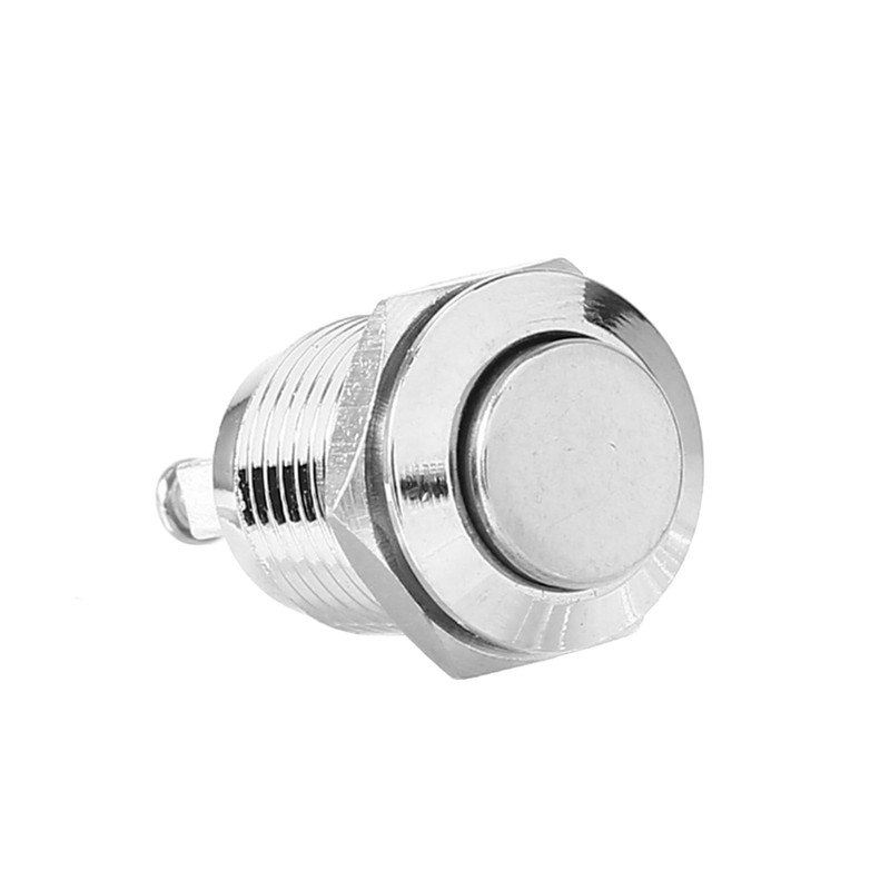 Oumefar 12mm Waterproof Metal Momentary Push Button Switch 2A 36V