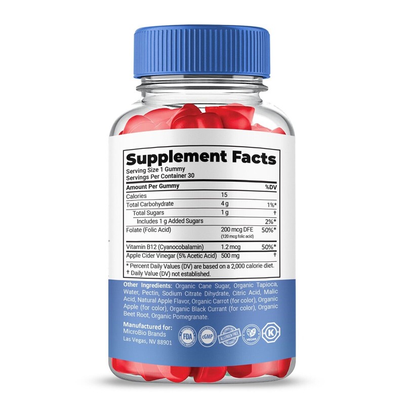 MicroBioBrands Keto ACV Gummies, MicroBio Brands + ACV Max Strength