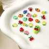 40 PCS Cute Fruit Nails Charms 3D Resin Fruit Nail