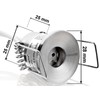 Lunivers Pack of 10 G4 recessed spotlights made of die-cast,
