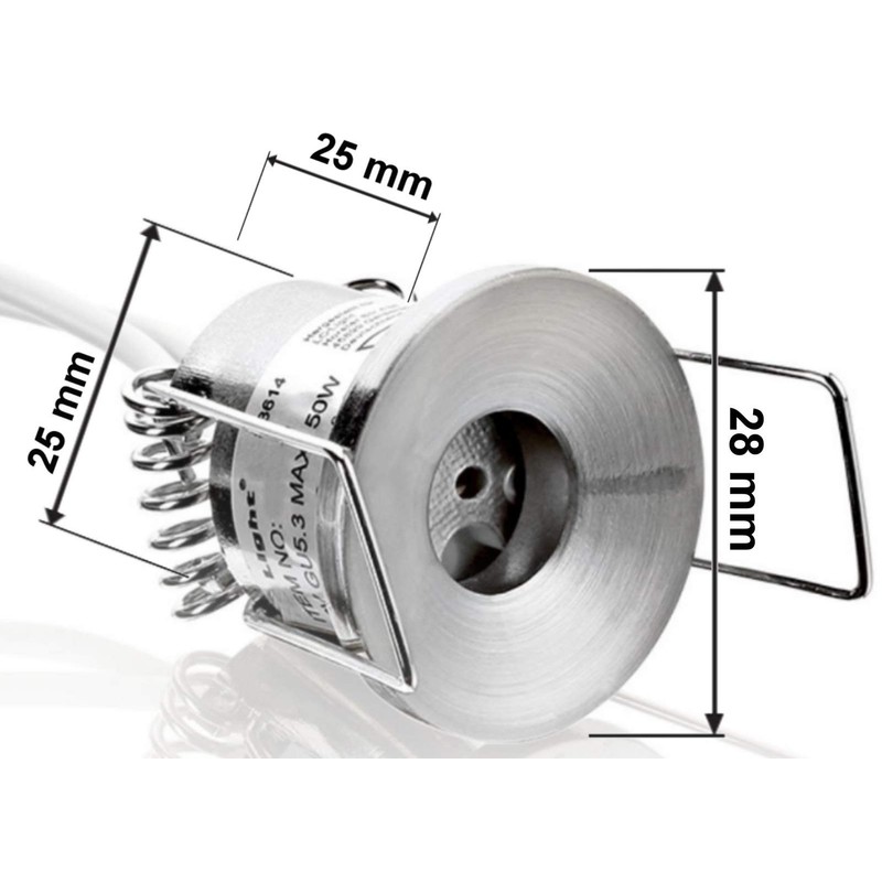 Lunivers Pack of 10 G4 recessed spotlights made of die-cast,