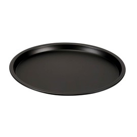 FORMEGOLOSE, Stainless Steel Pizza Pan 32 cm Double Layer Non-Stick Coating Black