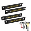 8' Heavy Duty Magnetic Tool Strip, 4 Pack Rubber Protected,