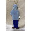St. Nicolas Embroidered Monet Ornament 6.5 Inches Tall #9088 MN