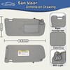 CRAZYPARTS Driver & Passenger Side Sun Visor Compatible with Hyundai