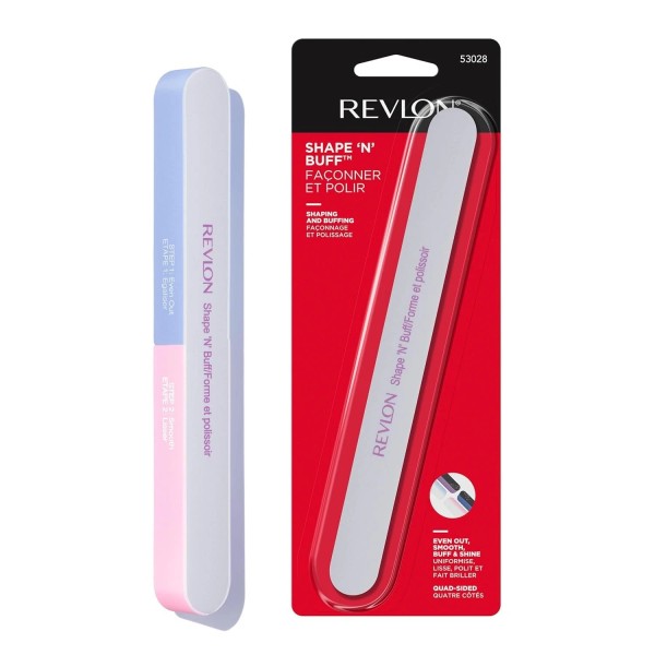 Unbranded Revlon Shape 'N' Buff Nail Buffer Block, All-in-One Manicure