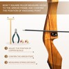 sourcing map Archery Bow Square, T-Shape Ruler 33 x 9