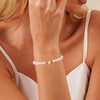 BAYLAY Initial Bracelets for Women Teen Girls, 18K Gold Plated