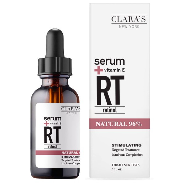 Clara's New York Stimulating Retinol Facial Serum Reduces Fine Lines