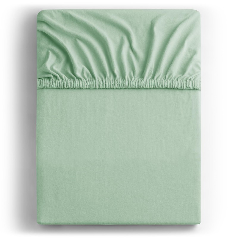 DecoKing Fitted Sheet Super King Cotton Jersey Boxspring, Amber Collection,