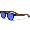 Womens and Mens Sunglasses Round Polarized Blue Mirrored Lenses with