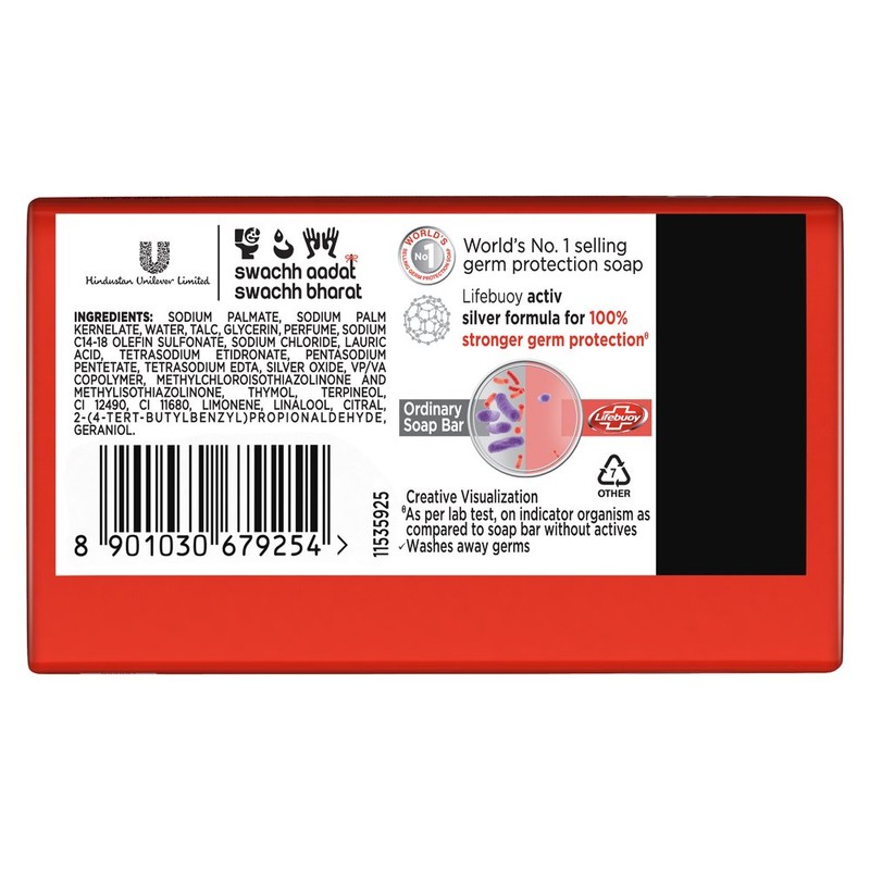 Lifebuoy Total 10- Soap Bar - 125g X 3 Bars