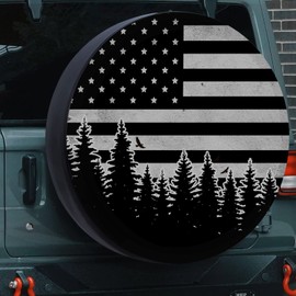 Sosolong Car Spare Tire Cover, Tire Covers for Truck, SUV, Trailer, Camper, Travel, Universal Fits Tire Diameter 14 Inch-17 Inch
