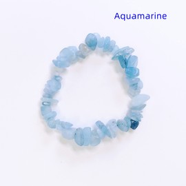 ZEN&TAO ZEN&TAO Natural Chakra Gemstone Crystal Bracelets Multiple Items Pack for Yoga Meditation Prayer Healing Protection and Gifting (Aquamarine)