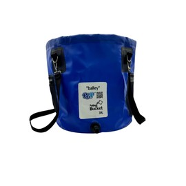 PBP "Bailey" Folding Utility Bucket, 30L Capacity, with Quick Hose Connector (Dark Blue)