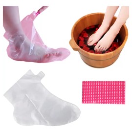 100 Pzs Guantes Bolsa Para Pies Desechables Impermeables