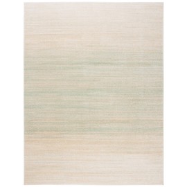 SAFAVIEH Adirondack Collection Area Rug - 9' x 12', Green & Ivory, Modern Ombre Design, Non-Shedding & Easy Care, Ideal for High Traffic Areas in Living Room, Bedroom (ADR142Y)