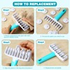 Pastry Dough Lattice Cutter Wheel Roller Fondant Ribbon Cutter with