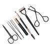 7pcs Eyelash Eyebrow Makeup Grooming Tool Eyebrow Brush Eyelash Curler