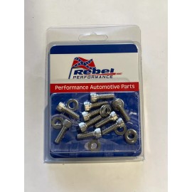 Rebel Performance Stainless Chevy Small & Big Block Timing Chain Cover Bolts For Aluminum Covers