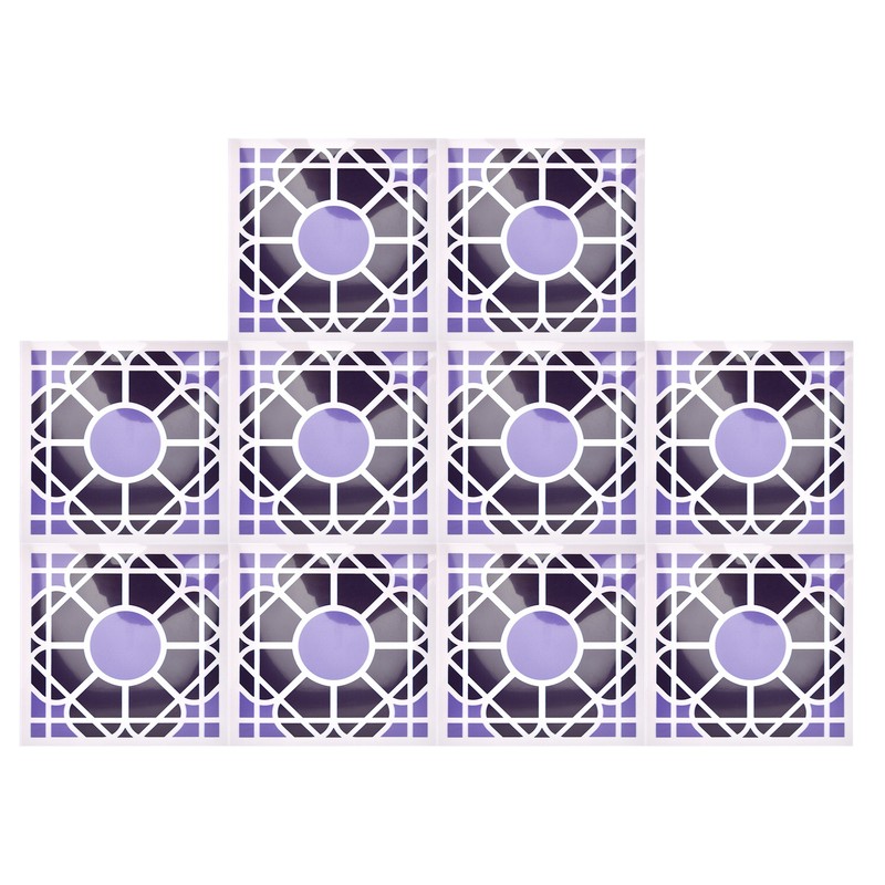 10Pcs set Imitation Ceramic Tile Wall Sticker Waterproof SelfAdhesive Wallpaper