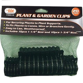 IIT 30510 20Pc Plant & Garden Clips Securing Flowers Bushes Branches Vine 1-1/4" 1-3/4",
