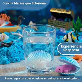 AGENTLAN Cubo Sensorial del Océano, Juguetes de Agua Sensoriales del Océano con Animal Marino para Niños Pequeños y Niñas, Juguetes para Niños Regalo Caja de Arena para Edades 3 4 5 6 7 8