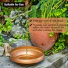 MOCOME Metal Rain Chain Basin, Antique Copper, 12.9" Diameter, 4"