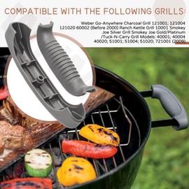 WHMYZHL 80671 Charcoal Grill Lid Handle for Weber 18” 22” 26” Bar-B-Kettle Grill, Master-Touch Kettle Grill, Touch-N-Go Performer Grill, One Touch Kettle Grill Models