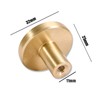 XNJIHWA 4 Pcs Round Wardrobe Handles Brushed Brass Drawer Knobs