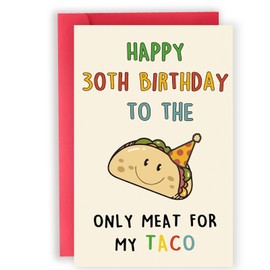 Abeletree Funny 30th Birthday Card Gifts for Men Him, Humorous 30th Birthday Decorations for Husband Boyfriend Fiance, 30 Year Old Mens Birthday Card Gifts from Wife Girlfriend Fiancee