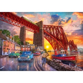 Ravensburger Forth Bridge at Sunset 1000 Piece Jigsaw Puzzles for Adults and Kids Age 12 Years Up - Iconic Scotland