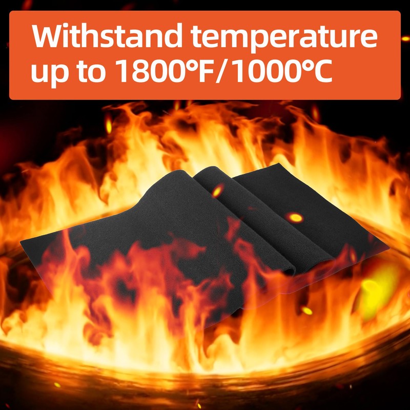 UCandy 2 Pack Carbon Felt Fireproof Welding Blanket, 12" X