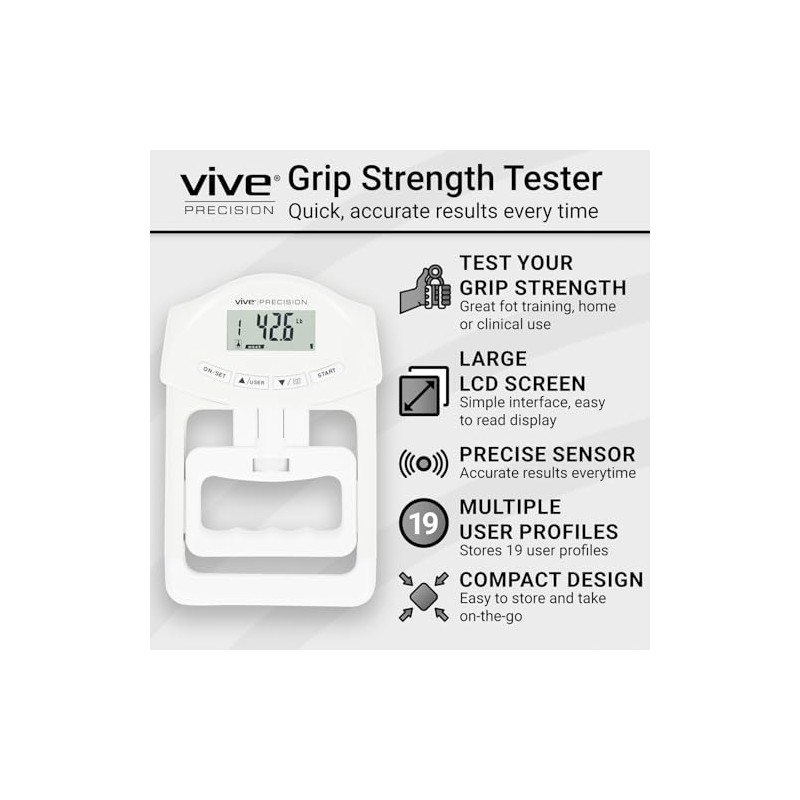 Vive Precision Grip - Comprobador de fuerza (blanco)