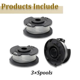 3 Pcs Strimmer Spool Line Compatible with Einhell GE-CT 18/28 Li GE-CT 18/28 Li TC,Nylon Grass Trimmer Replacement Spool Wire (4.9m×1.6mm)