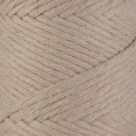 Sensy Premium Macrame Cord 3mm 109 Yards, 100% Cotton, Single Strand Twisted, Macrame Rope, Macrame String Cotton Yarn, Macrame Yarn (Latte)