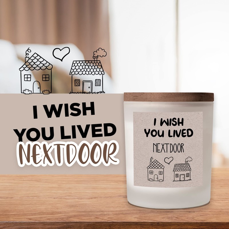 Veracco I Wish You Lived Next Door Candle Birthday Gifts