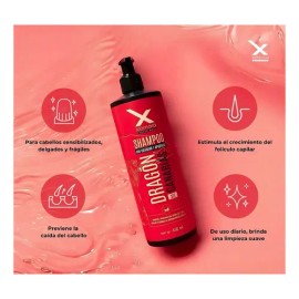 Shampoo Dragón De Canarias Xiomara Con Colageno Y Apigenina