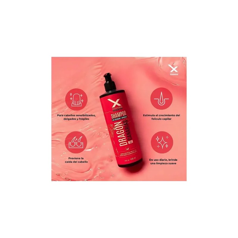 Shampoo Dragón De Canarias Xiomara Con Colageno Y Apigenina