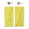 2set Seam Guide Ruler Strong Magnetic Stainless Steel Transparent Acrylic