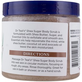 Dr. Teal's Shea Sugar Scrub Coconut Oil 19 Ounce Jar