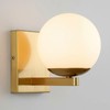 Popity home Gold Mid Centry Modern Wall Sconce, Globe Wall