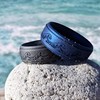Knot Theory Ocean Waves Silicone Ring for Men - Smooth