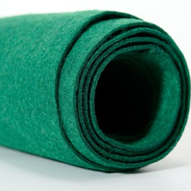 Hunter - Tela de fieltro verde de 45,7 x 36 pulgadas / 1,6 mm de grosor, suave para manualidades de decoración de proyectos de bricolaje
